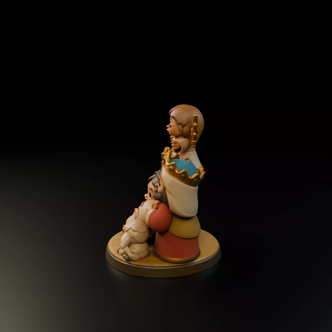 maria jesus baby 3D print model_3