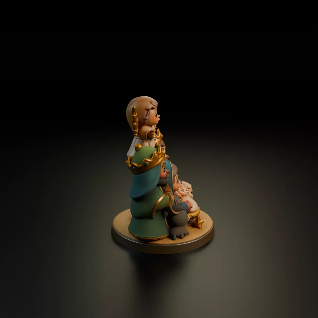 maria jesus baby 3D print model_1