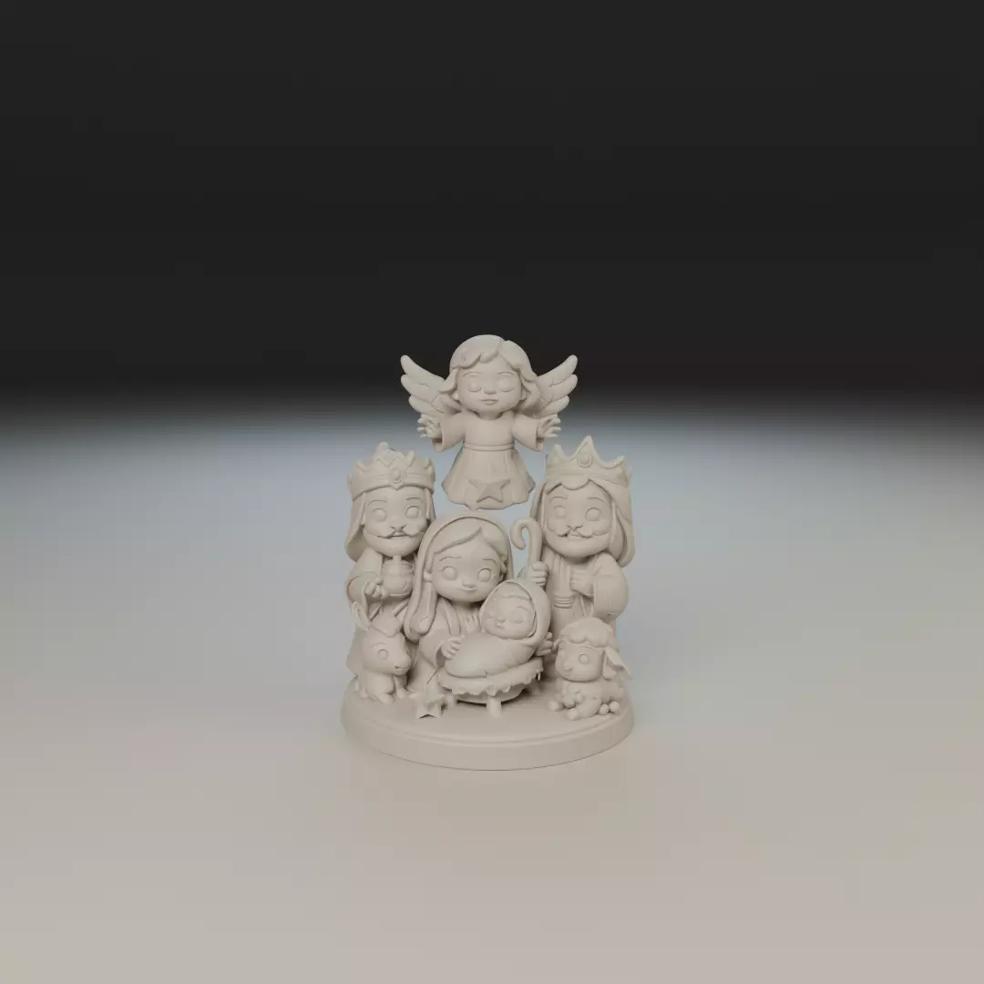 maria jesus baby 3D print model_16