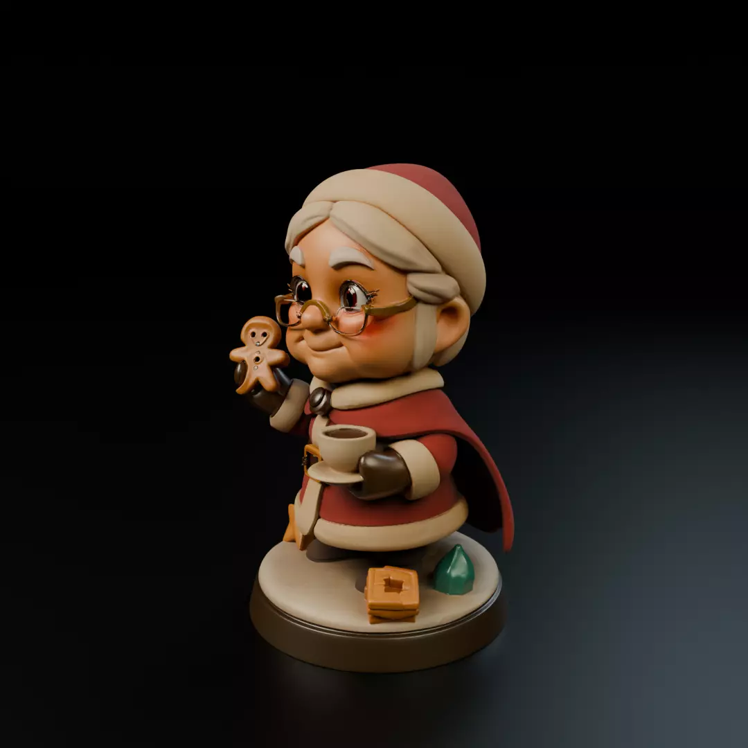 Mrs Claus 3D print model_9