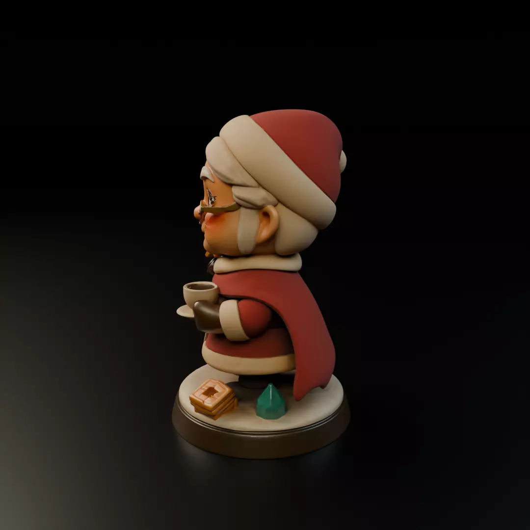 Mrs Claus 3D print model_3