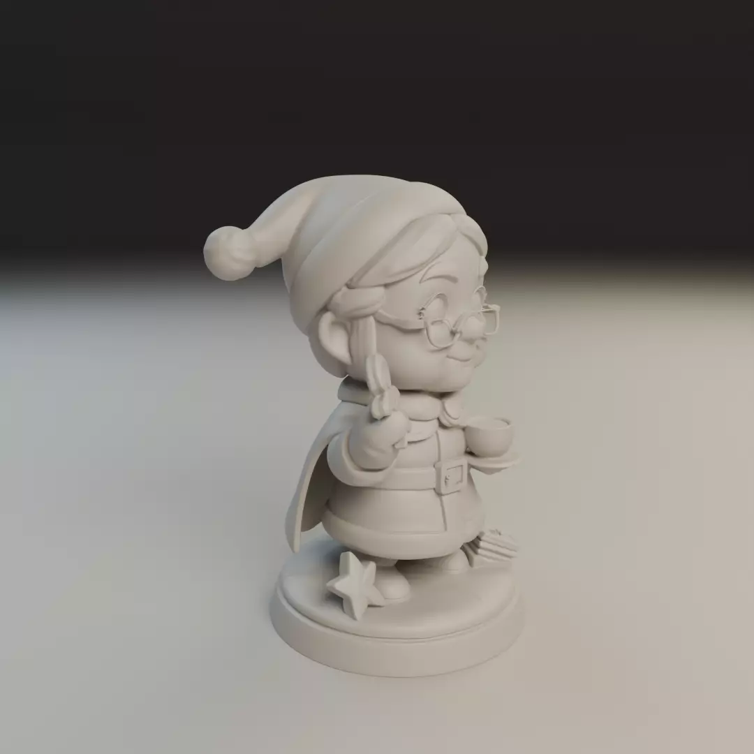 Mrs Claus 3D print model_12