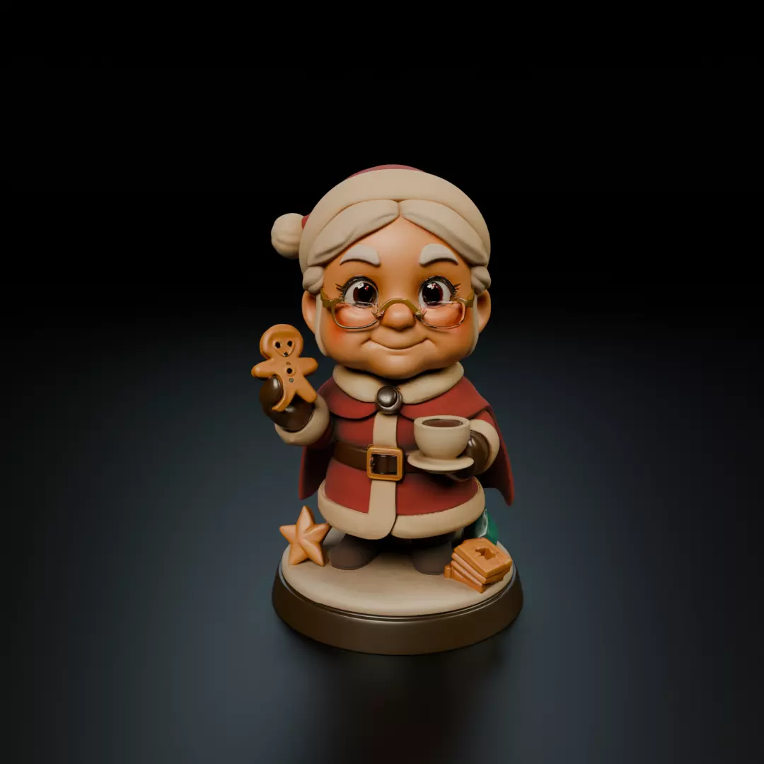 Mrs Claus 3D print model_15