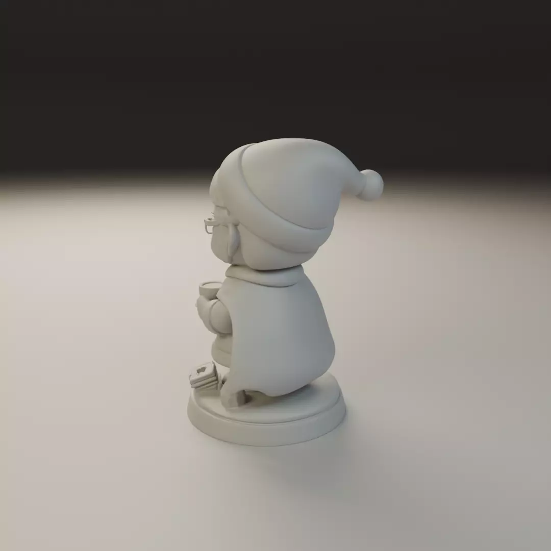 Mrs Claus 3D print model_8