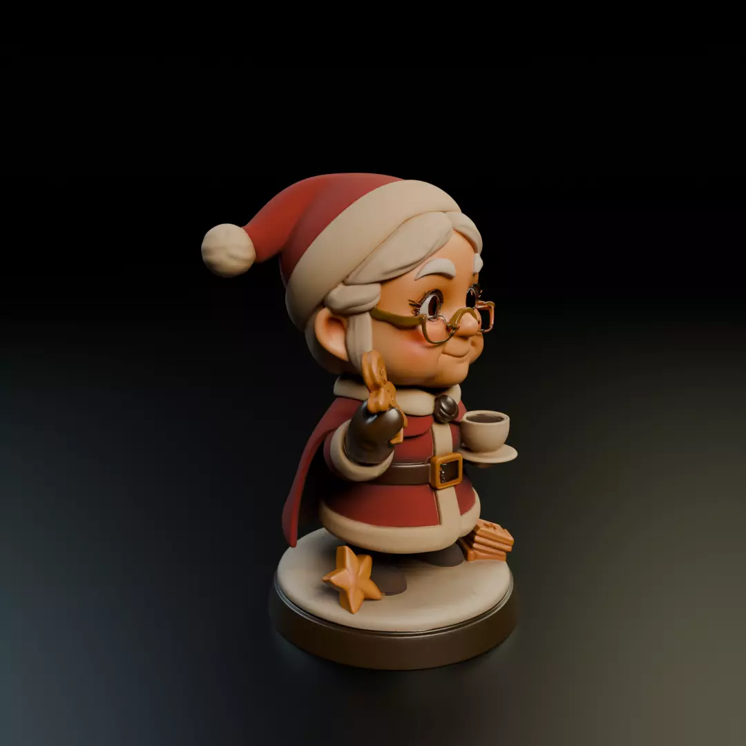 Mrs Claus 3D print model_11
