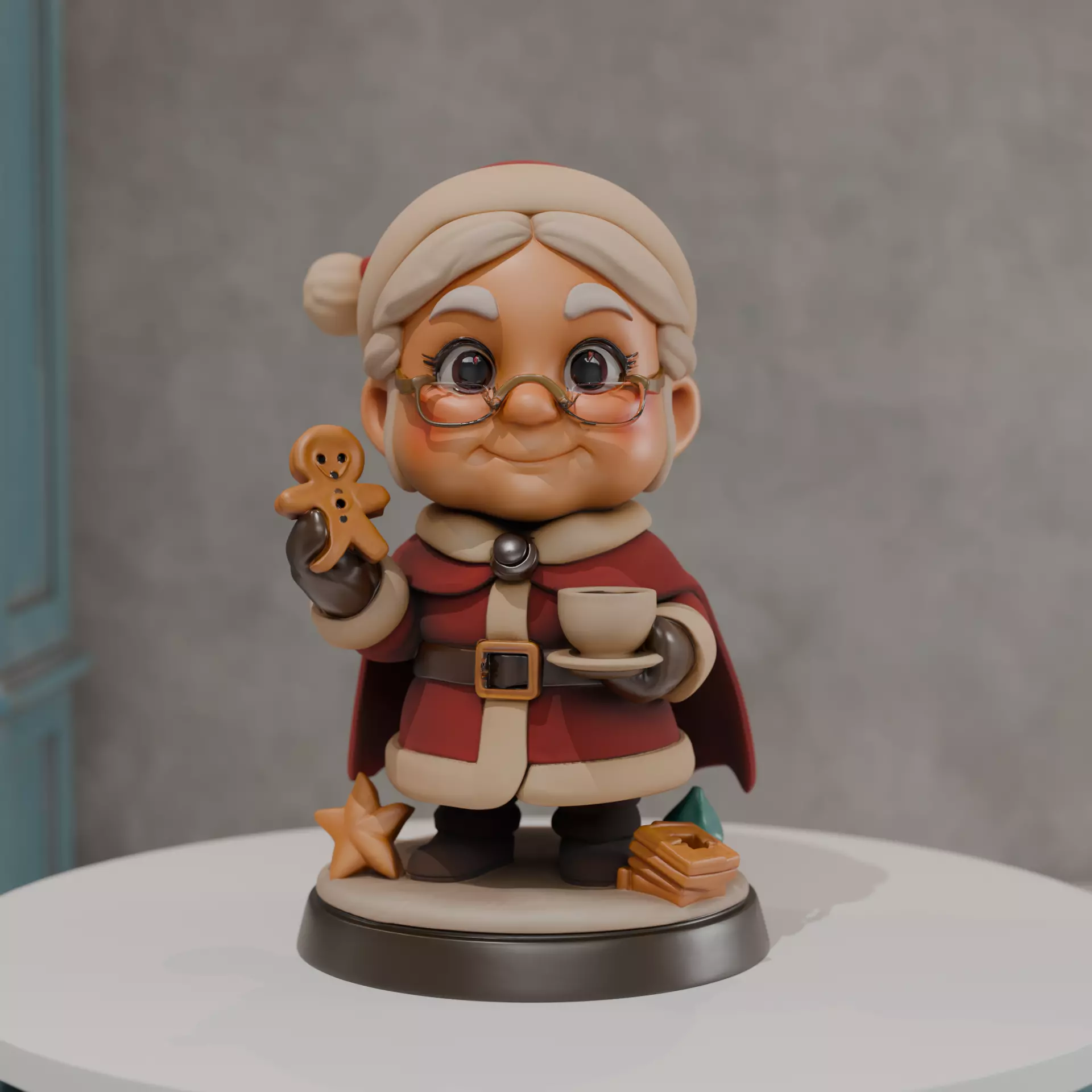 Mrs Claus 3D print model_0