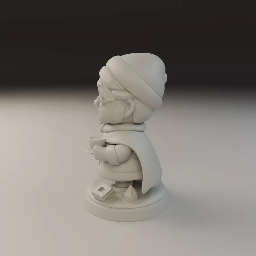 Mrs Claus 3D print model_4