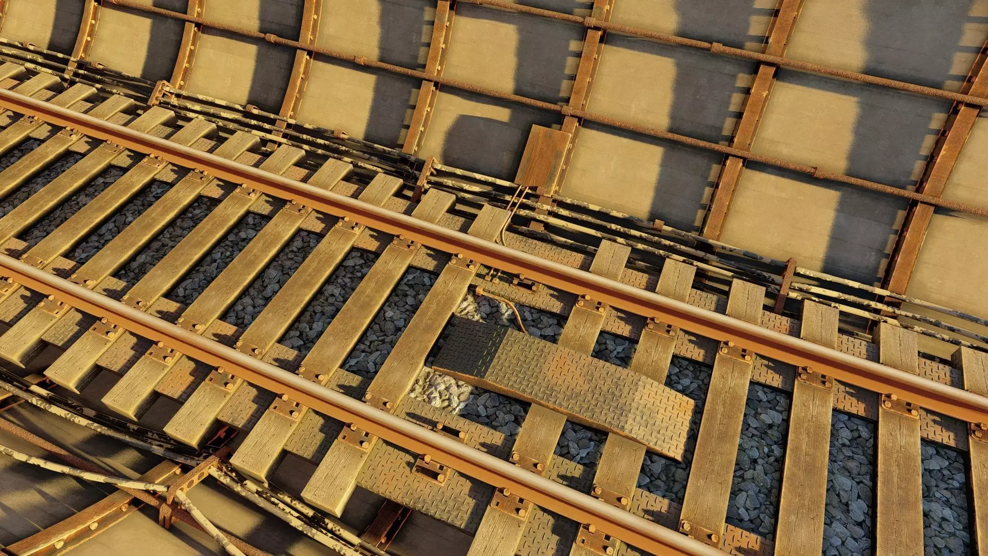 Realistic Railway Tunnel 3D model_8