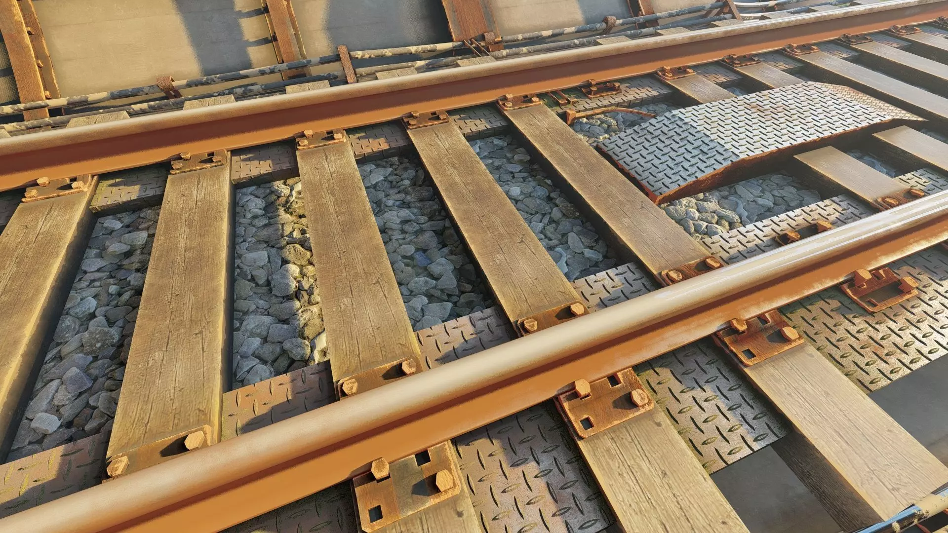 Realistic Railway Tunnel 3D model_11