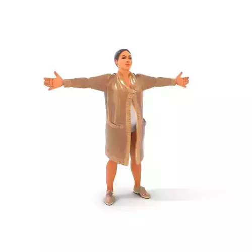 Cozy Beige Cardigan model pack Low-poly 3D model