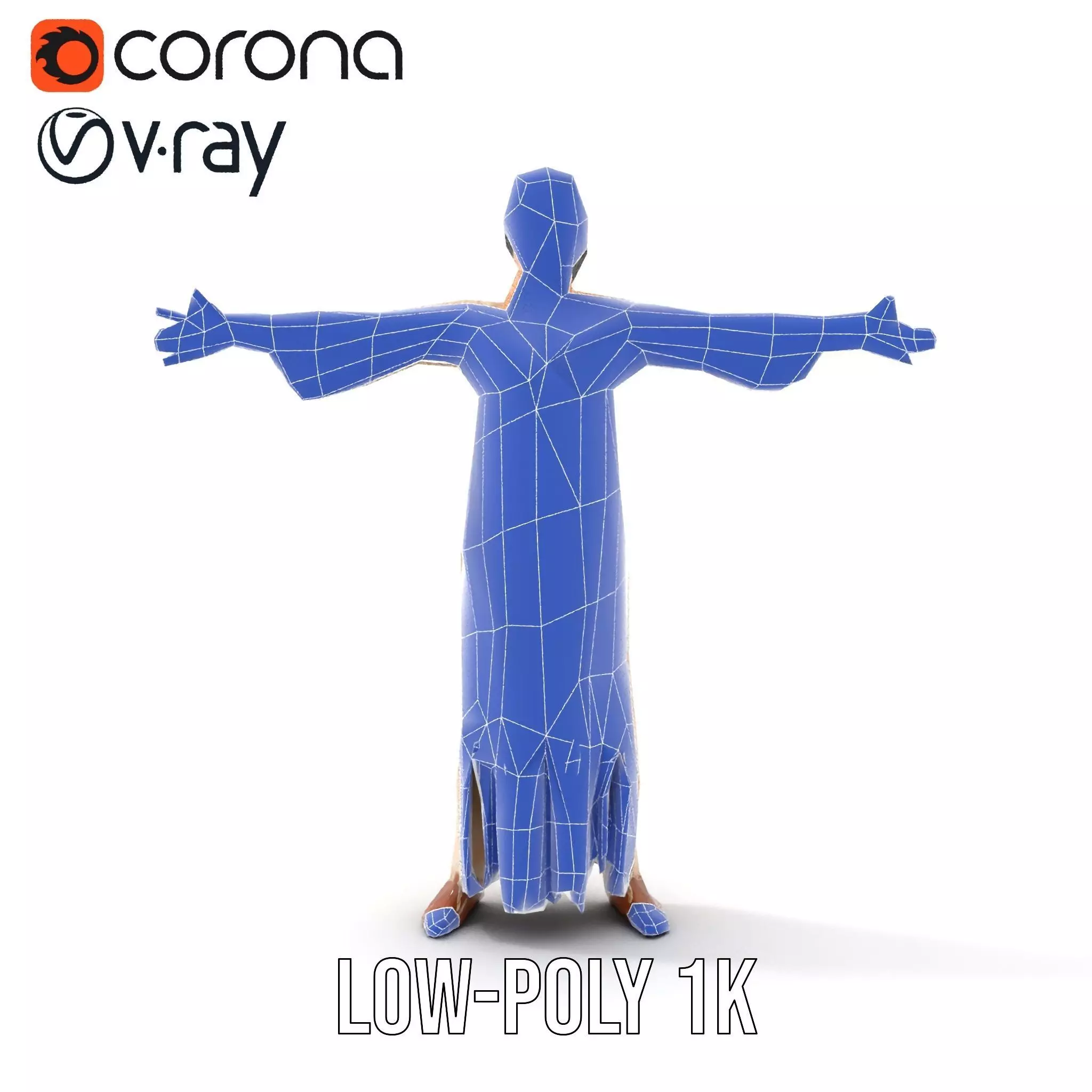 Elegant Lace Gown model pack Low-poly 3D model_31