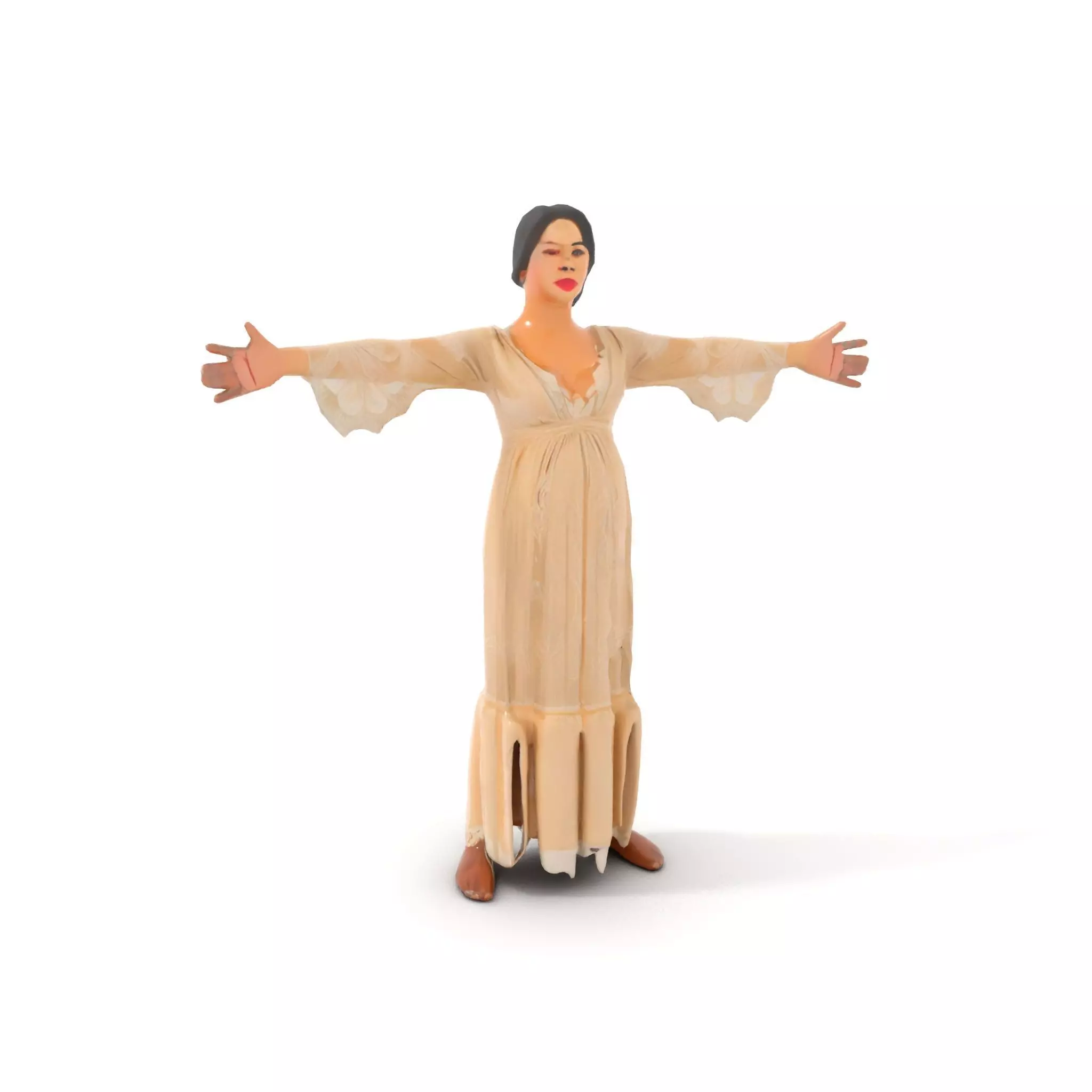 Elegant Lace Gown model pack Low-poly 3D model_7