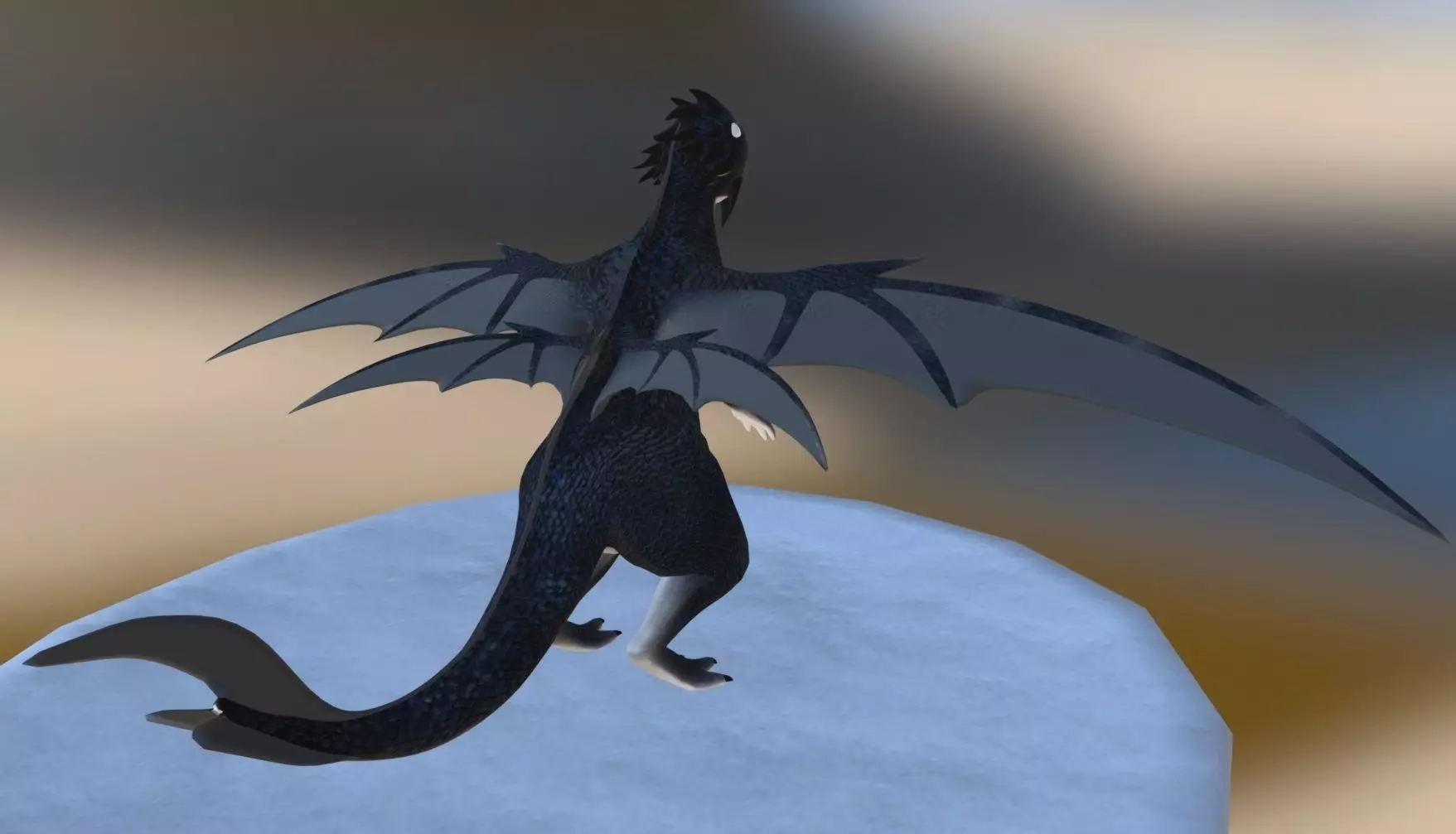 darkSnow Dragon 3D model_0
