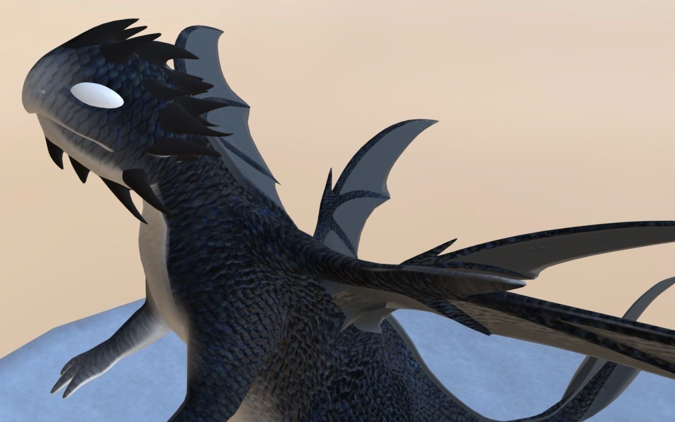 darkSnow Dragon 3D model_2