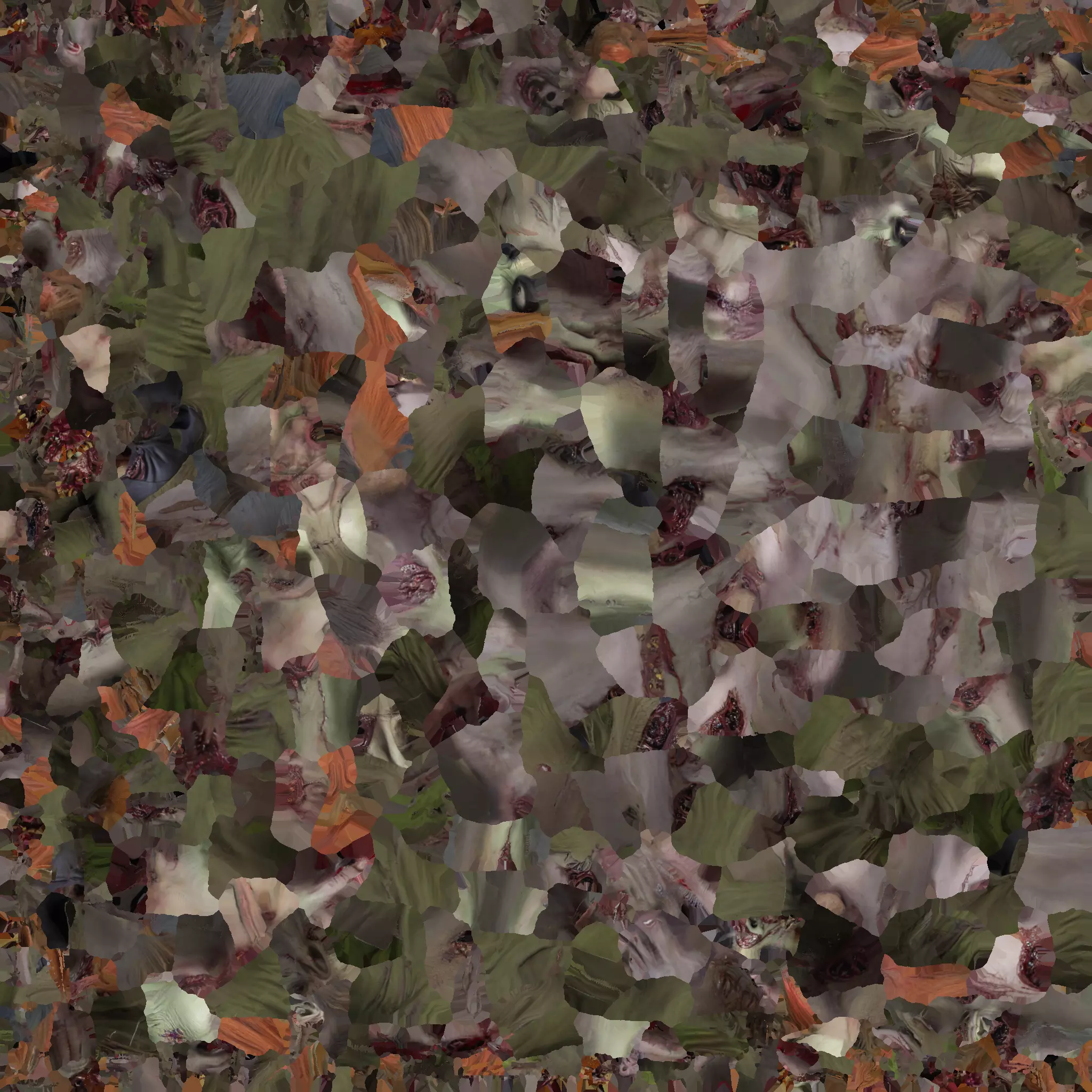 Zombie Woman 3D Model Realistic Horror Sculpture Free 3D print model_4