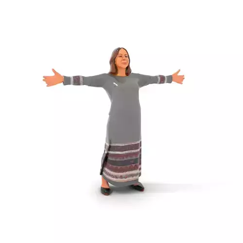 Elegant Knit Dress model pack Low-poly 3D model