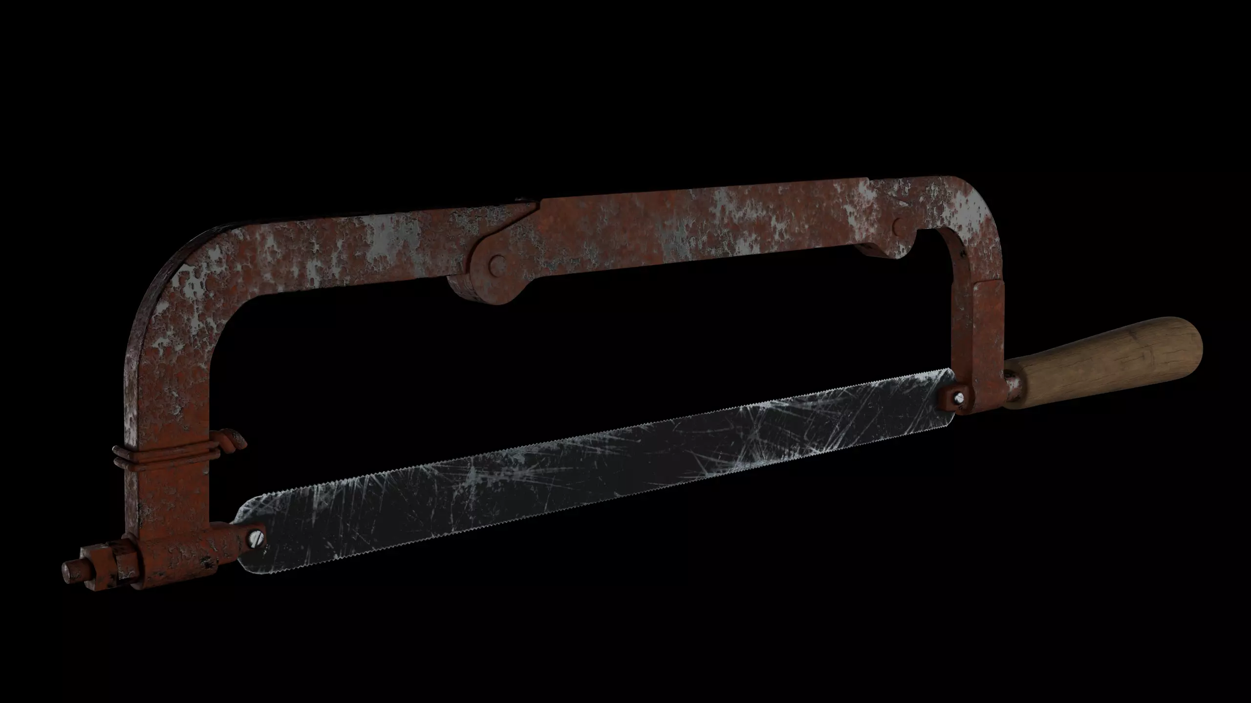 Old Hacksaw 3D model_0