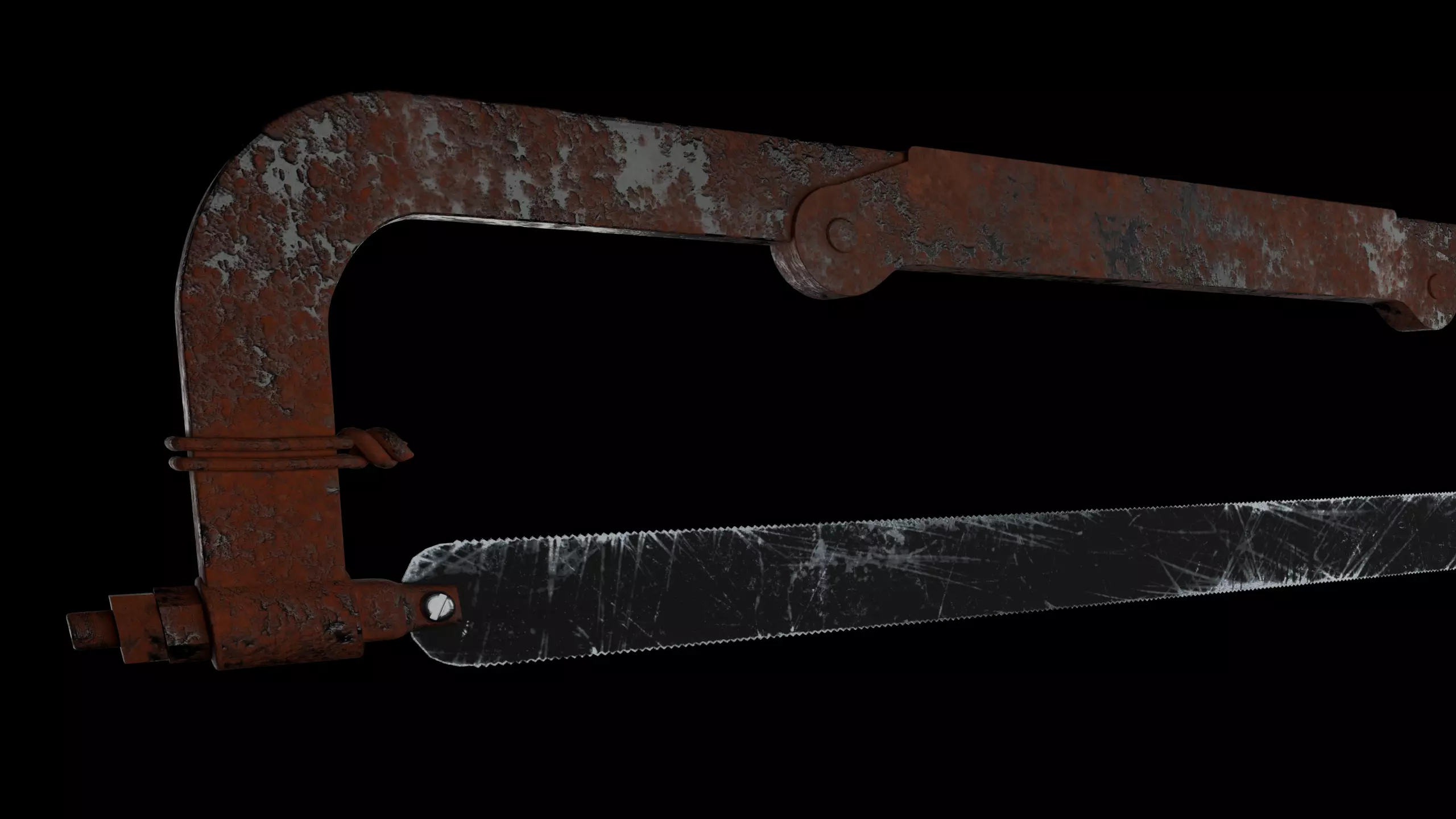 Old Hacksaw 3D model_2