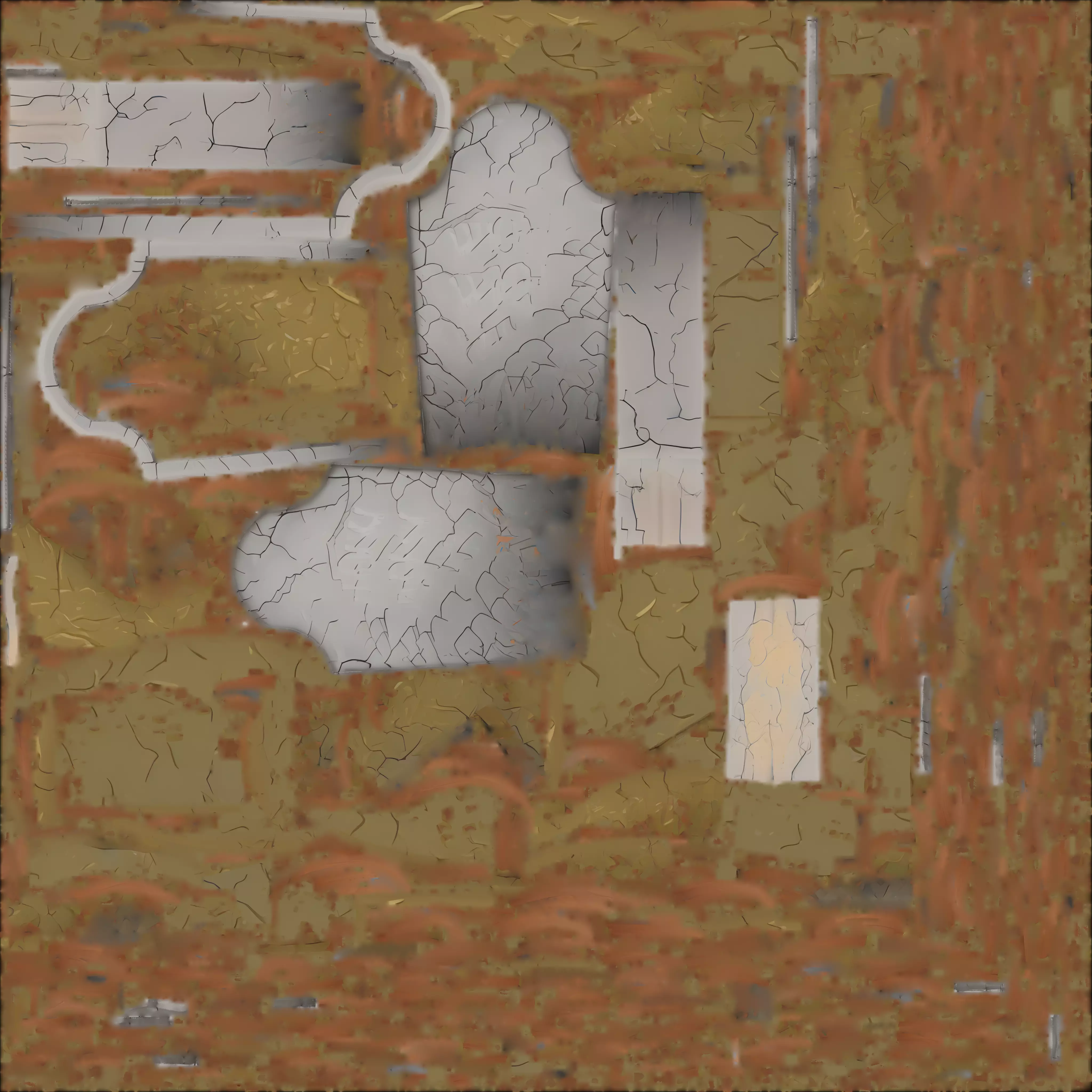  Title Cartoon Single Tombstone 3D Model Low-poly 3D model_1