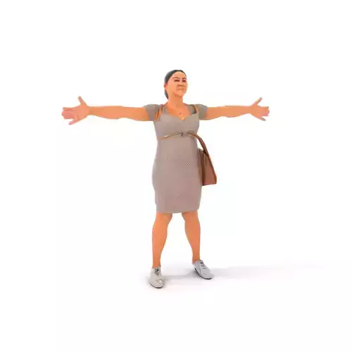 Casual Maternity Dress model pack Low-poly 3D model