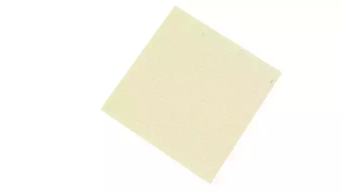 White Chocolate Large Lego Plate 3D model 2
