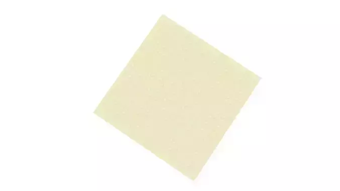 White Chocolate Large Lego Plate 3D model 4