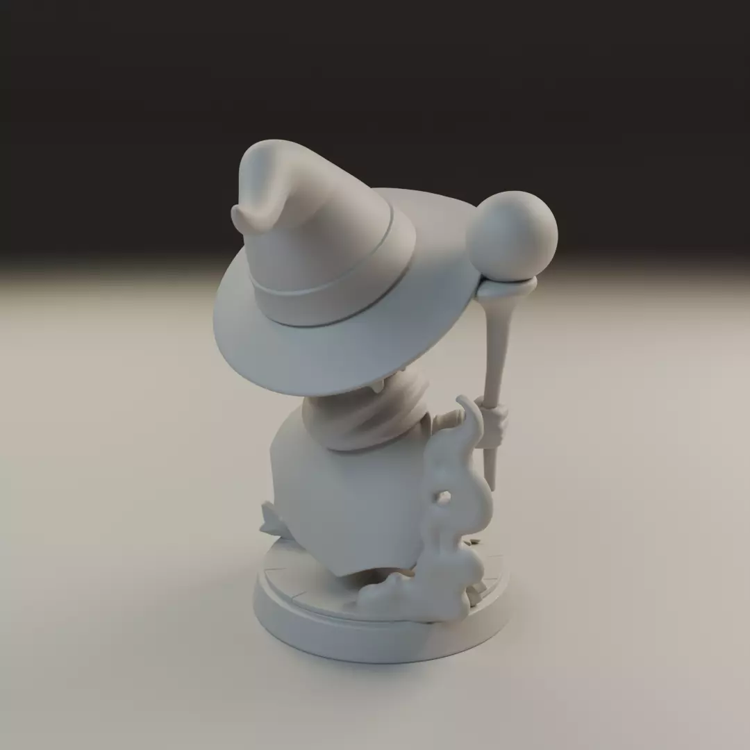 wizard chibi 3D print model_14