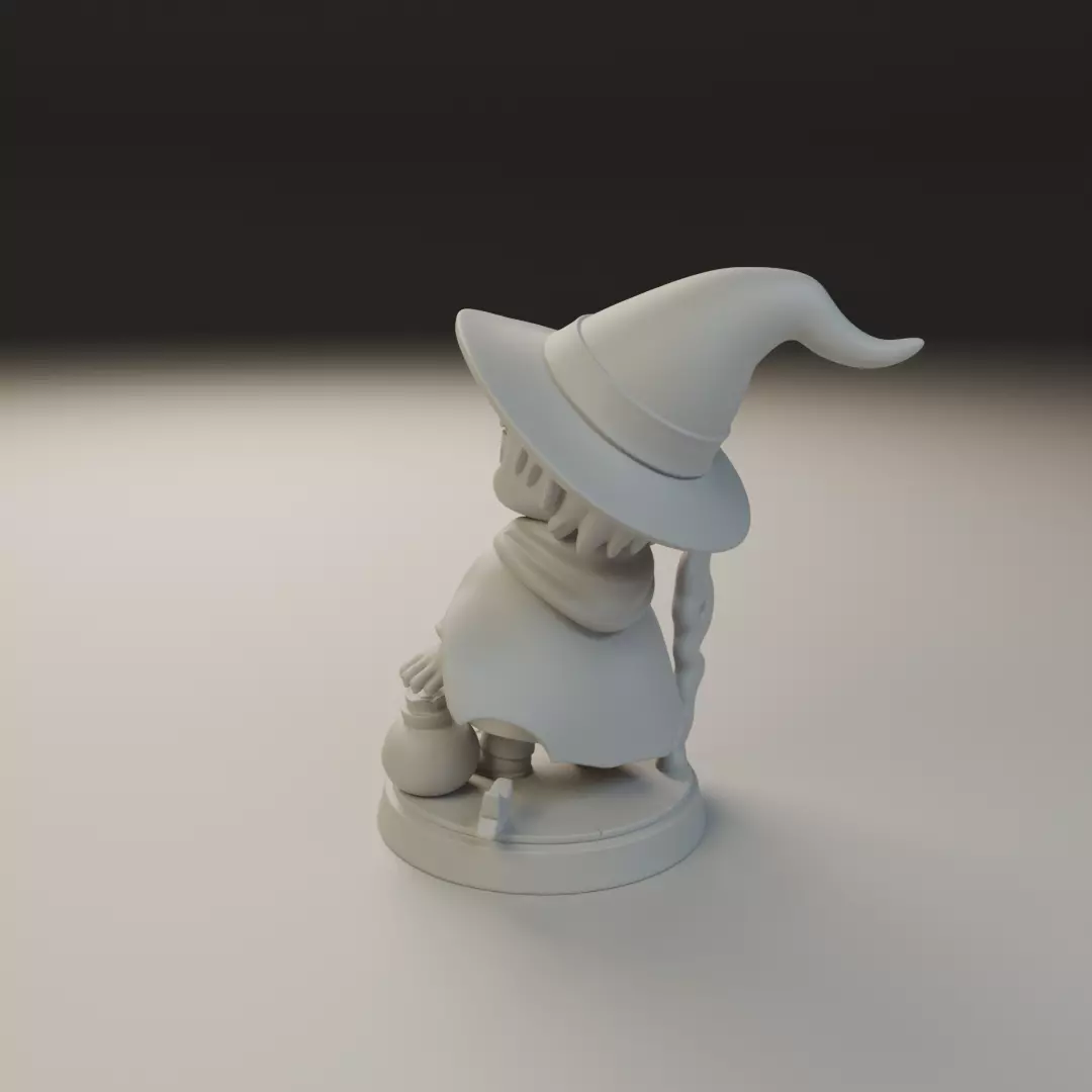 wizard chibi 3D print model_8