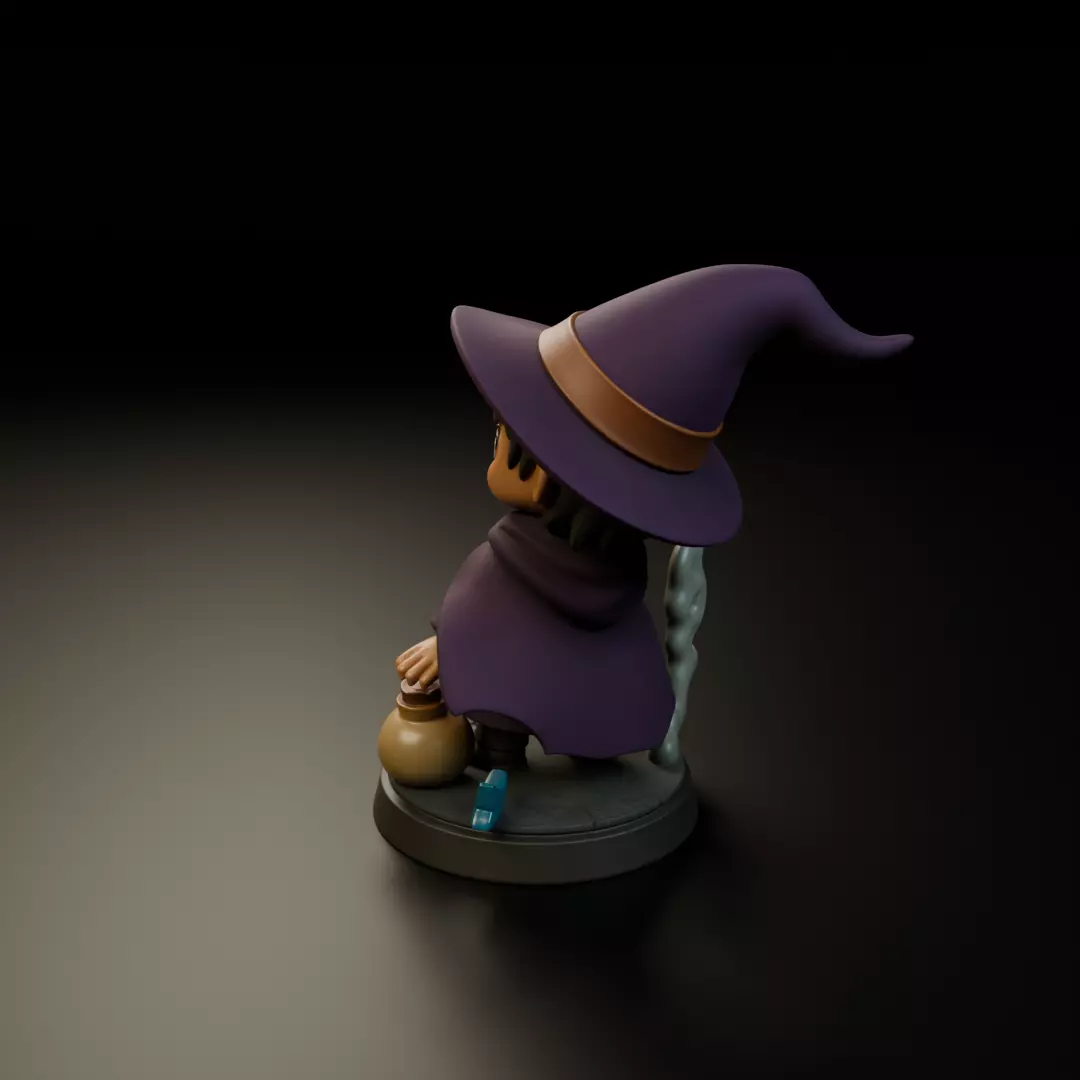 wizard chibi 3D print model_7