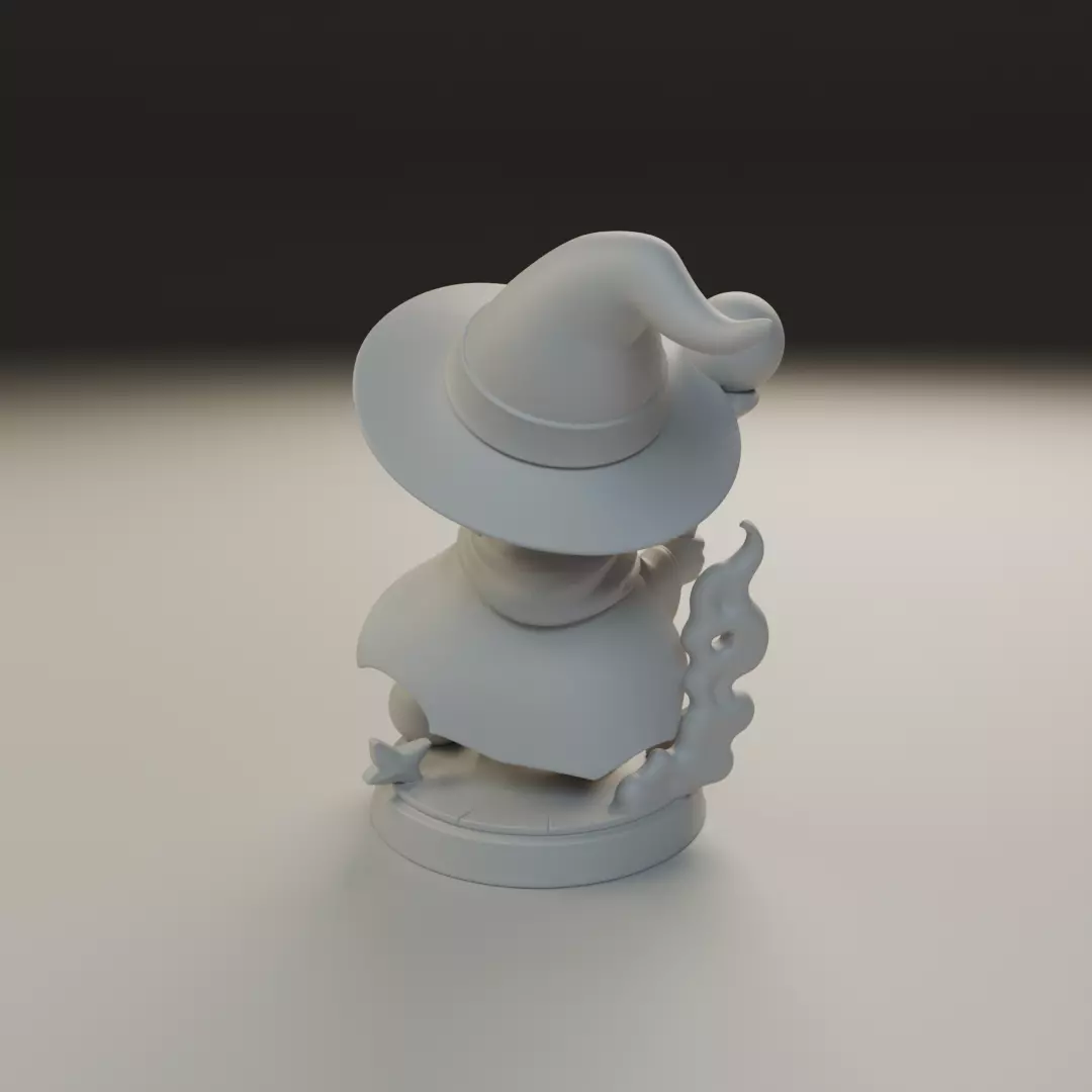 wizard chibi 3D print model_6