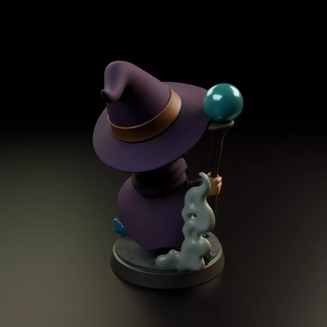 wizard chibi 3D print model_13