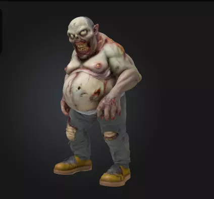 Undead Zombie 3D Model Realistic Horror Figure Free 3D print model_0
