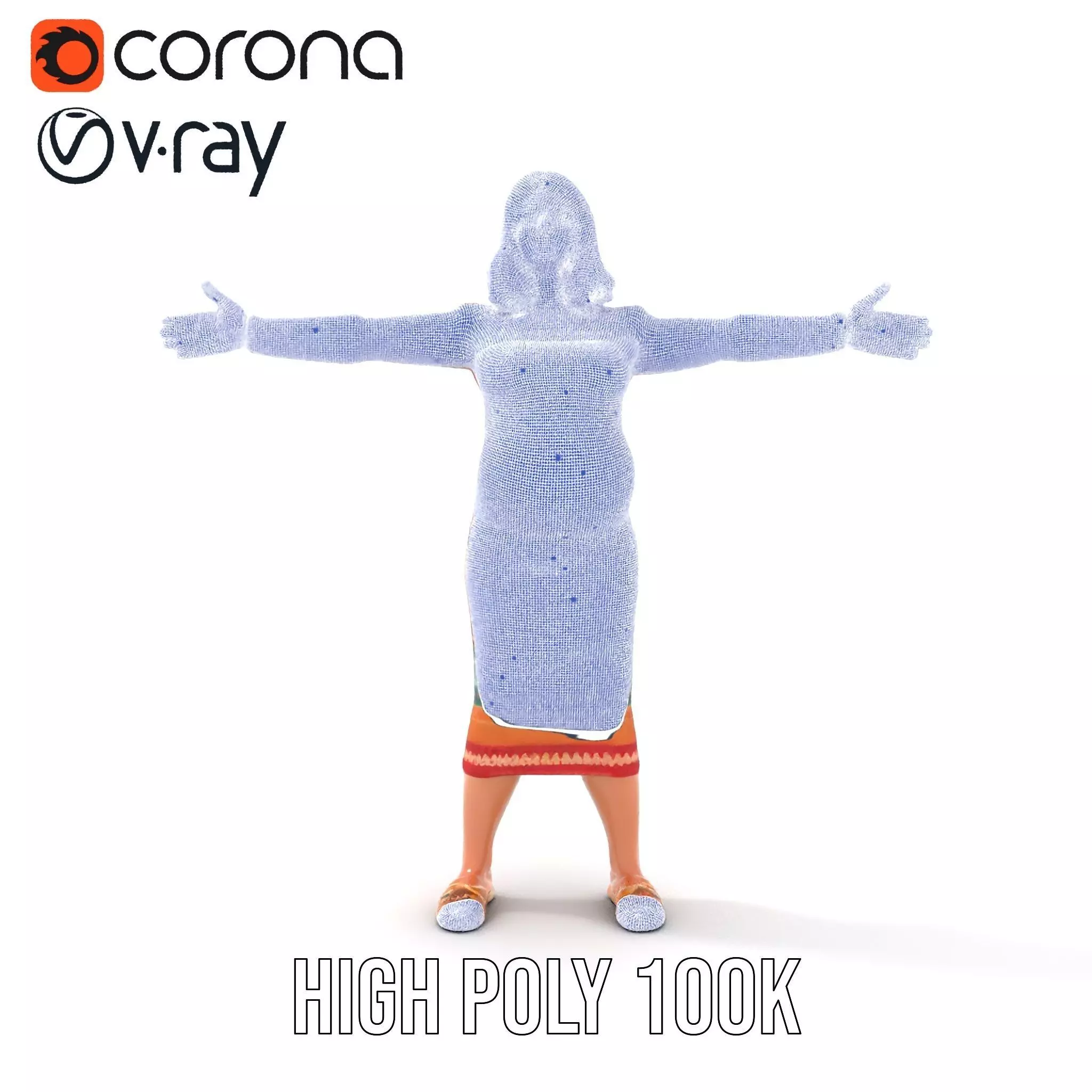 Cozy Knit Dress model pack Low-poly 3D model_34