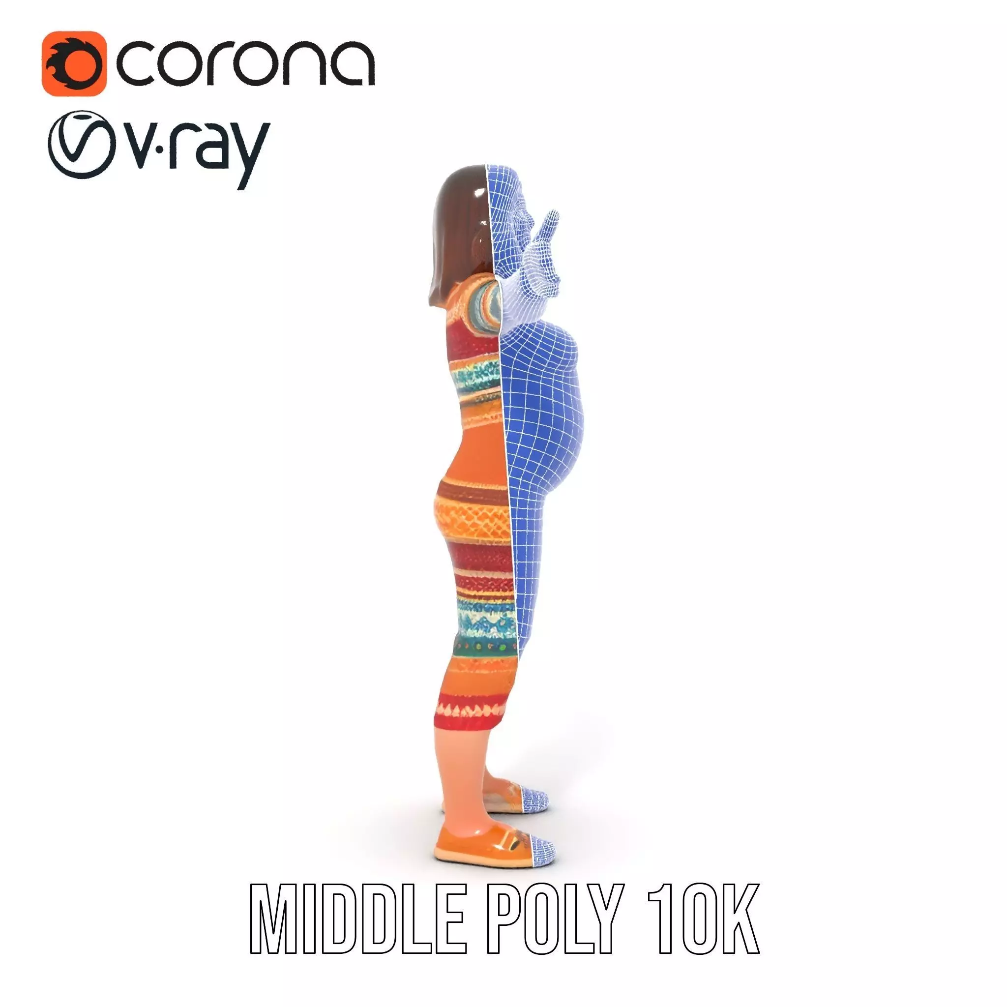 Cozy Knit Dress model pack Low-poly 3D model_31