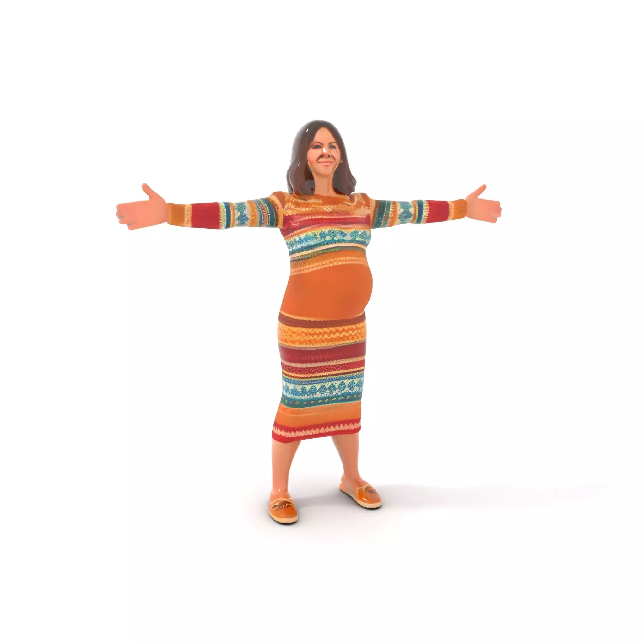 Cozy Knit Dress model pack Low-poly 3D model_6