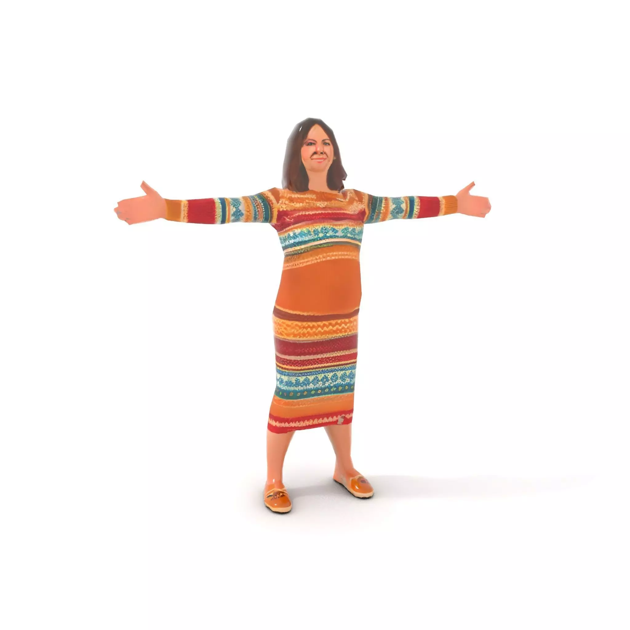 Cozy Knit Dress model pack Low-poly 3D model_13