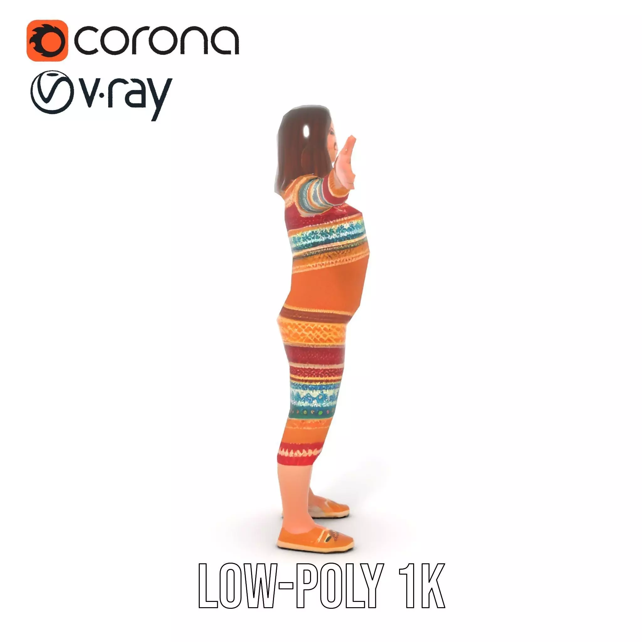 Cozy Knit Dress model pack Low-poly 3D model_24