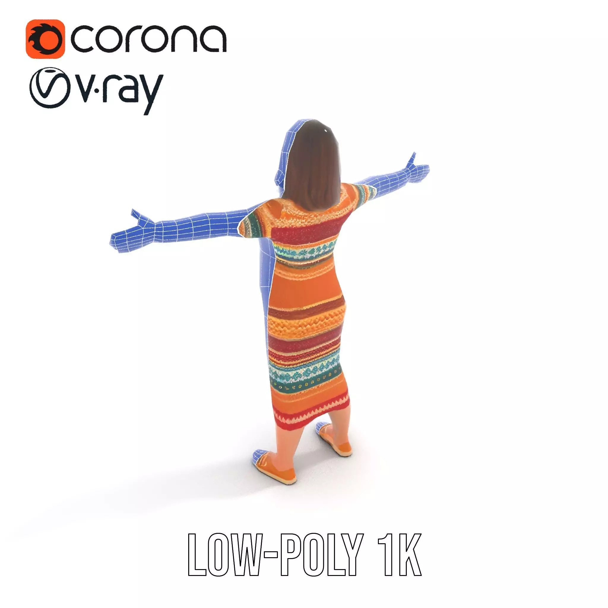 Cozy Knit Dress model pack Low-poly 3D model_27