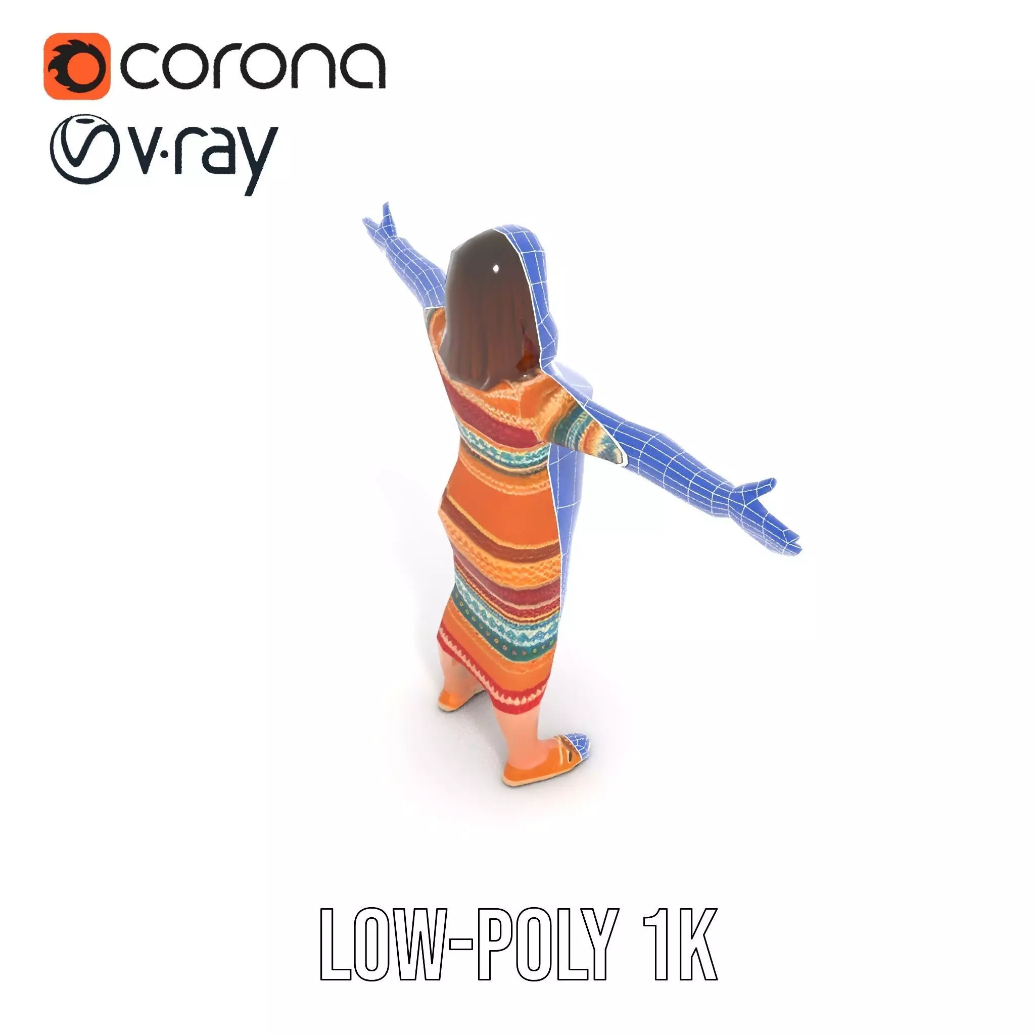 Cozy Knit Dress model pack Low-poly 3D model_18