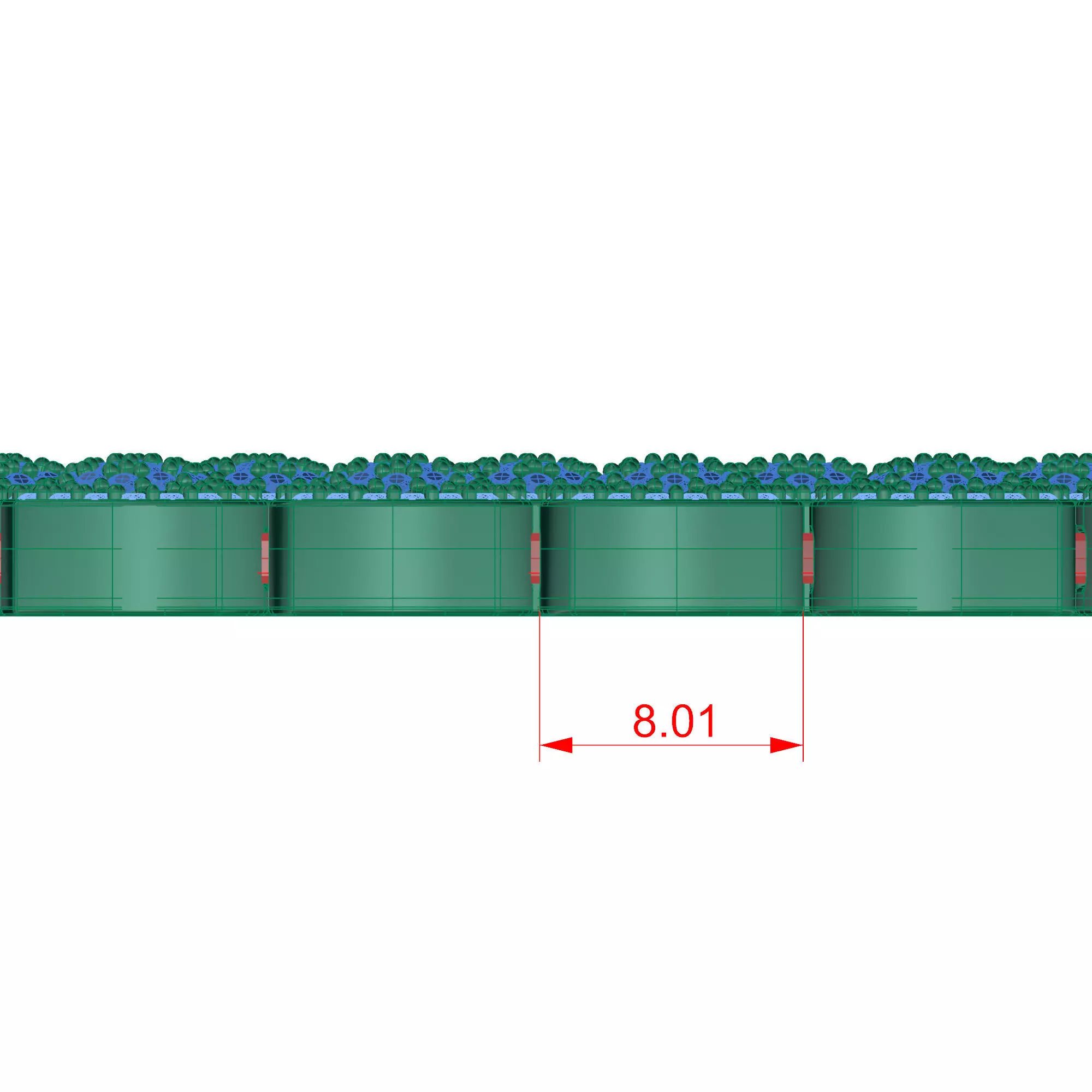 Square Diamond Necklace 3D print model_7