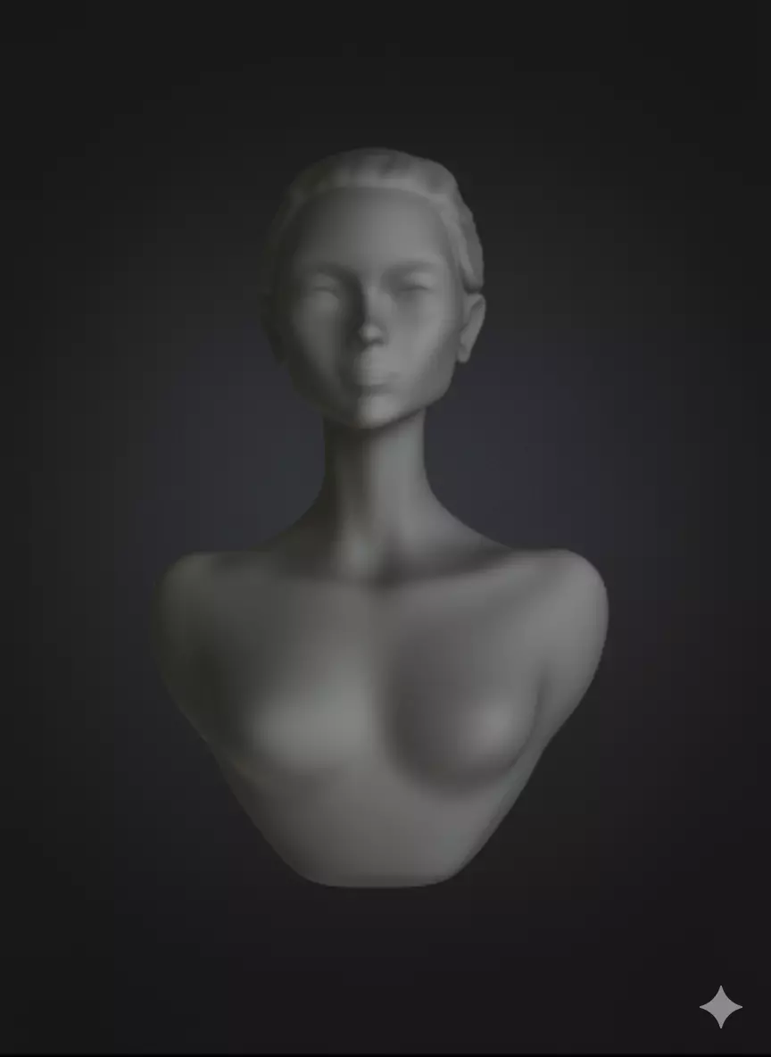 Woman Silhouette 3D Model Decorative Sculpture Free 3D print model