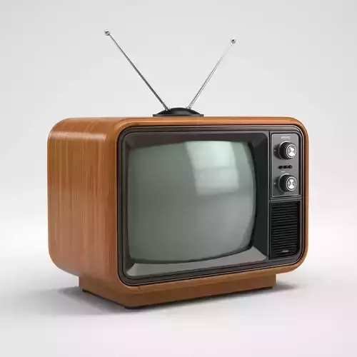 Retro Vintage Television 3D Model