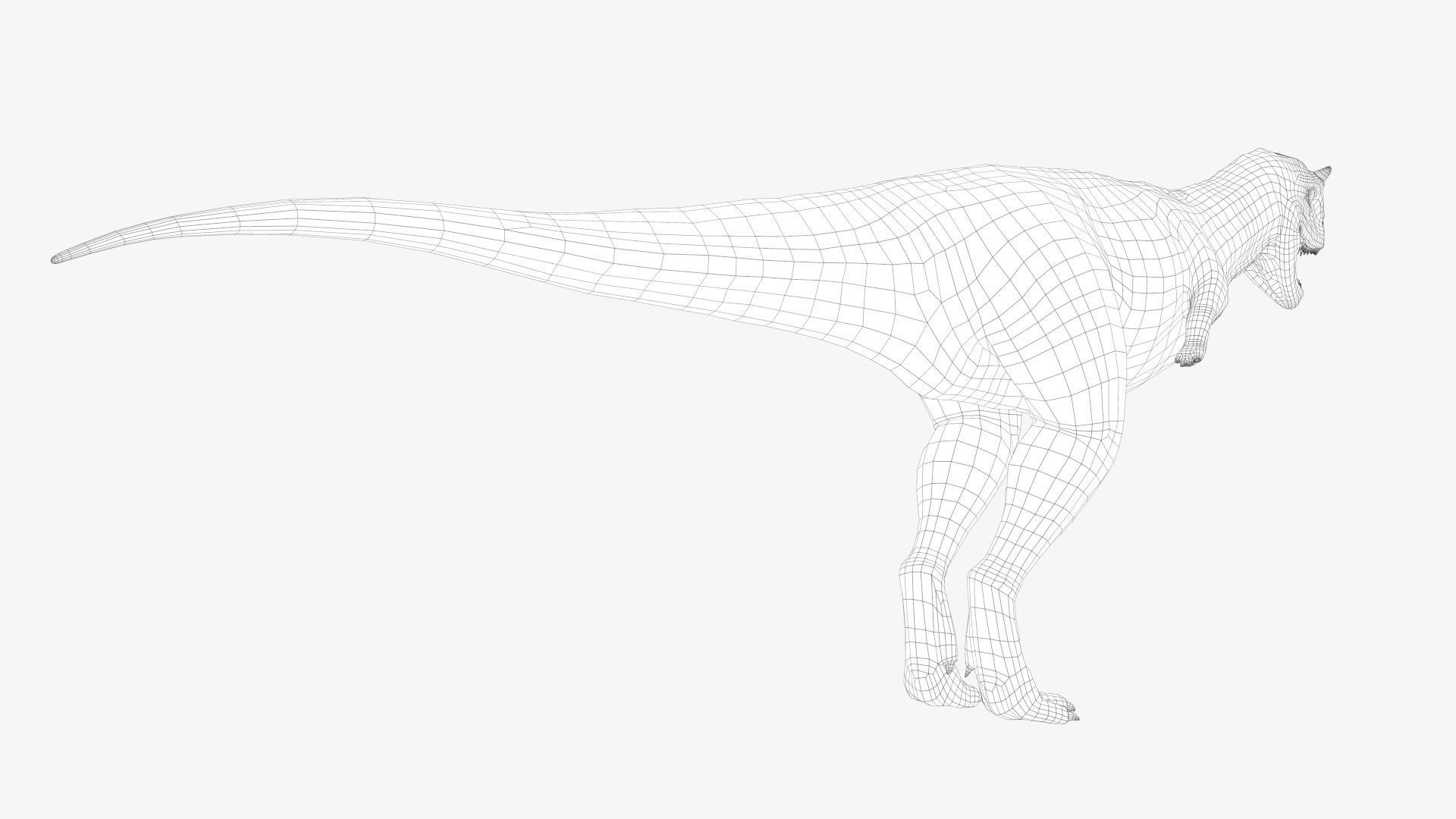 Carnotaurus dinosaur Low-poly 3D model_6