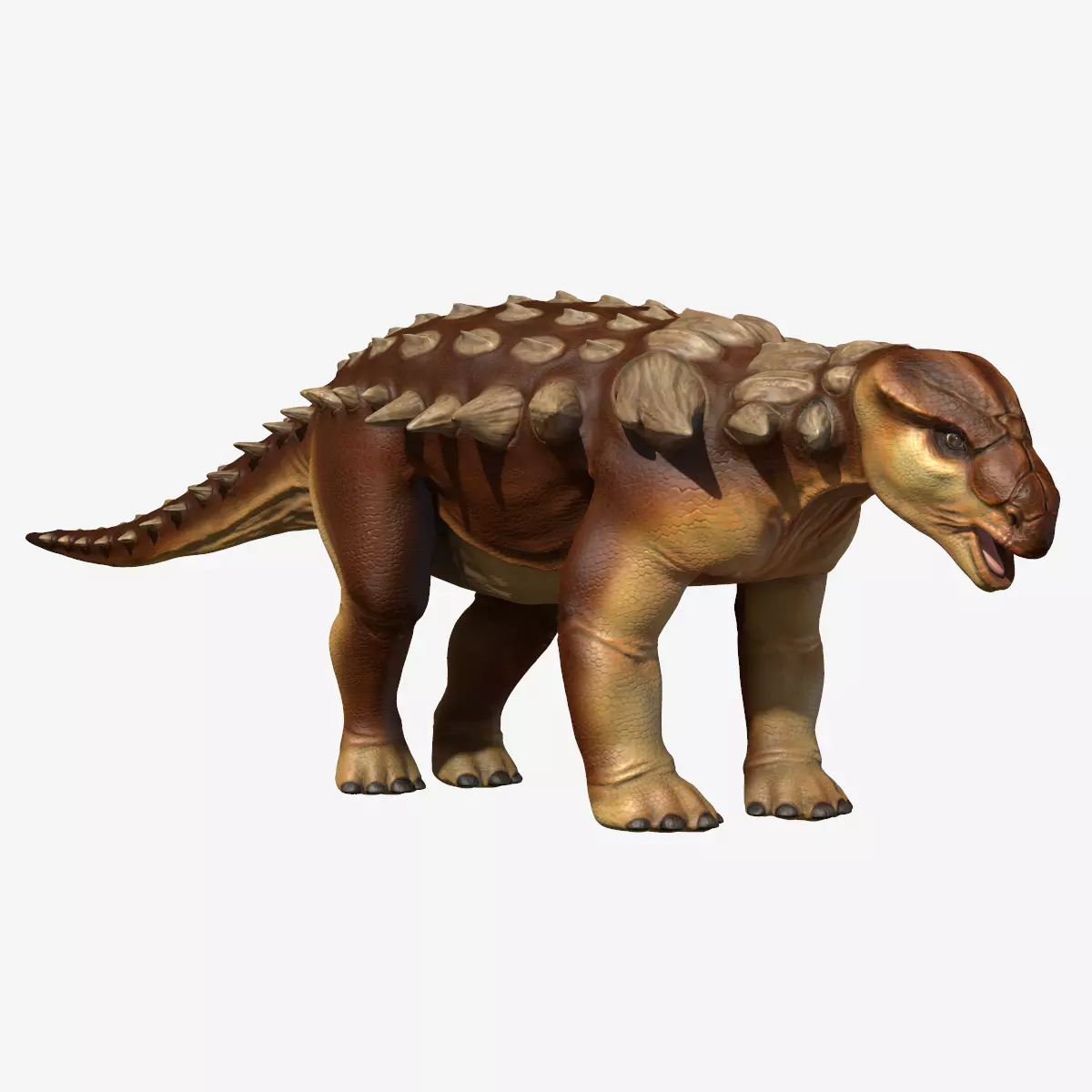 Edmontonia dinosaur Low-poly 3D model_0