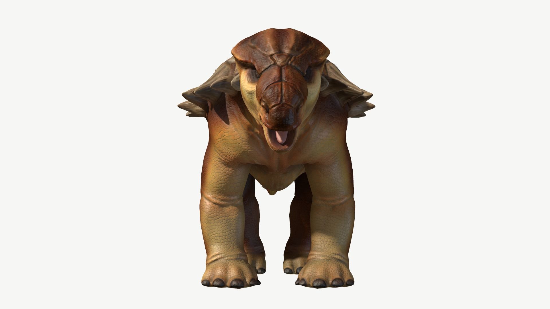 Edmontonia dinosaur Low-poly 3D model_11