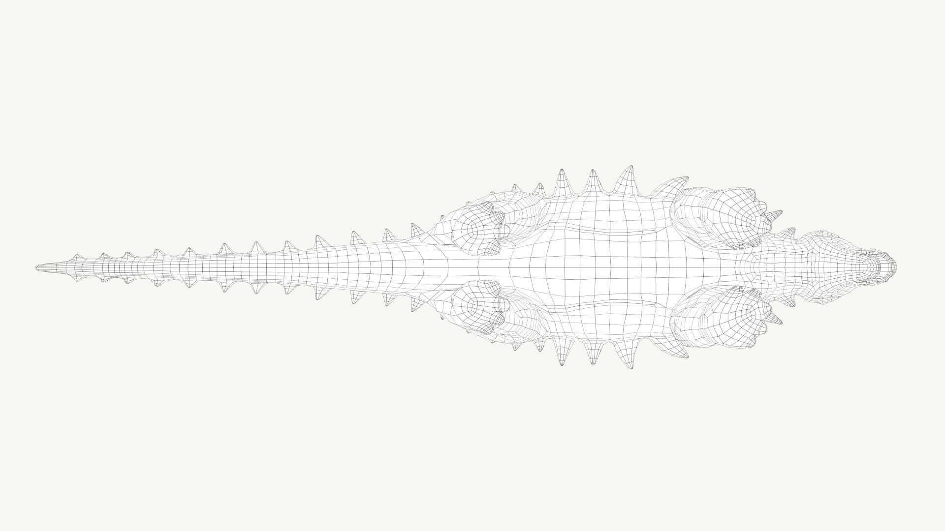 Edmontonia dinosaur Low-poly 3D model_14