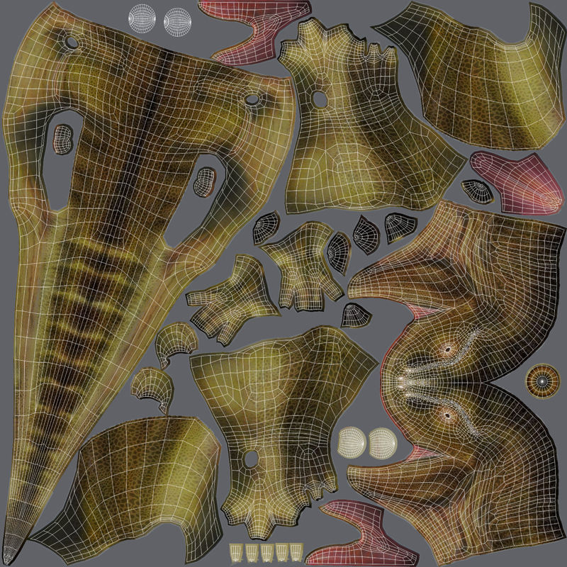 Tyrannosaurus Rex Low-poly 3D model_13