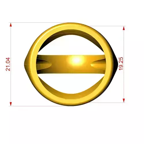 Topless Signet ring  for coin