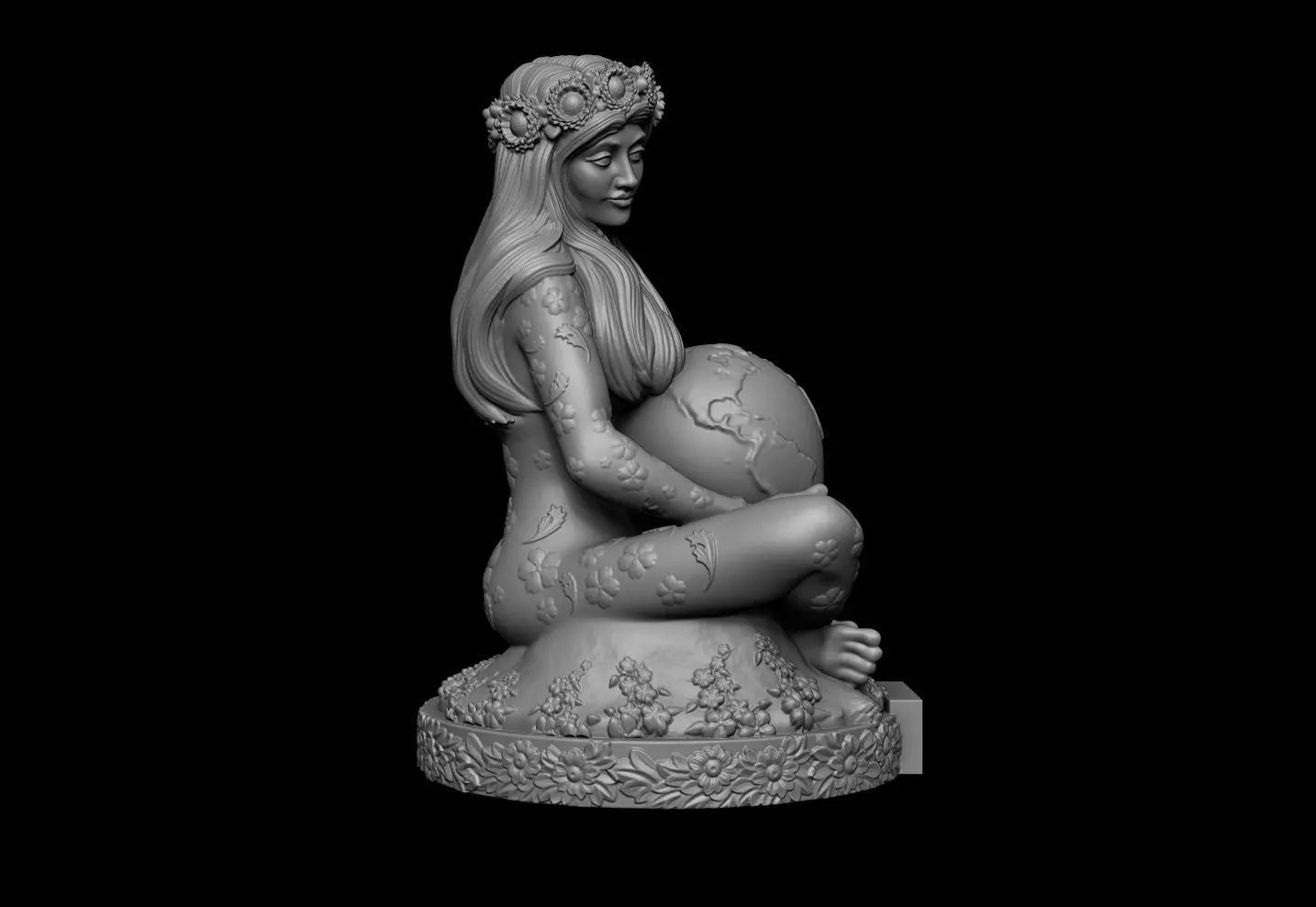 Gaia Mother Earth 3D print model_2