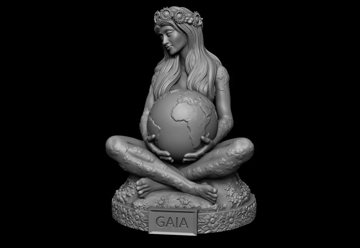 Gaia Mother Earth 3D print model_4